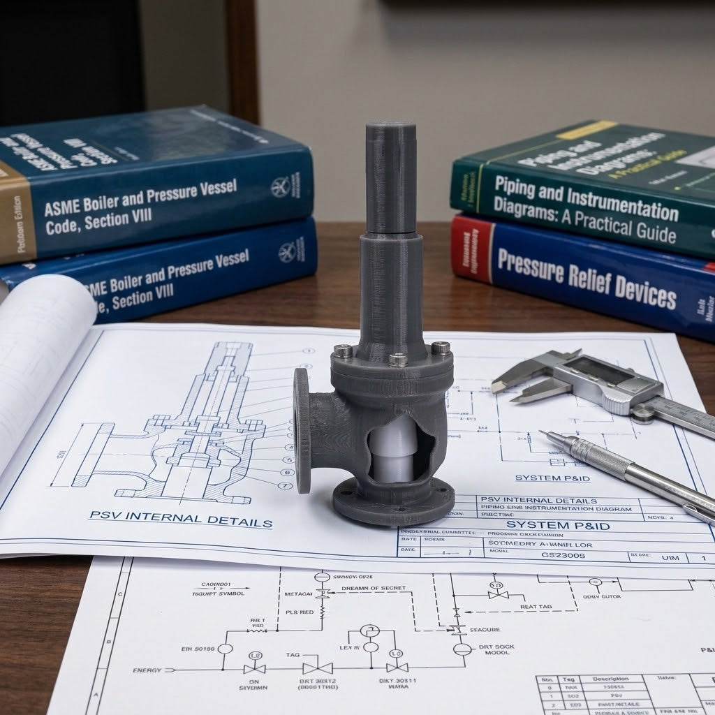 3d Printed Pressure Safety Valve Model (W-PSV-08)